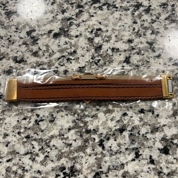 New Brown and Gold Heart Magnetic Bracelet - Picture 3 of 3